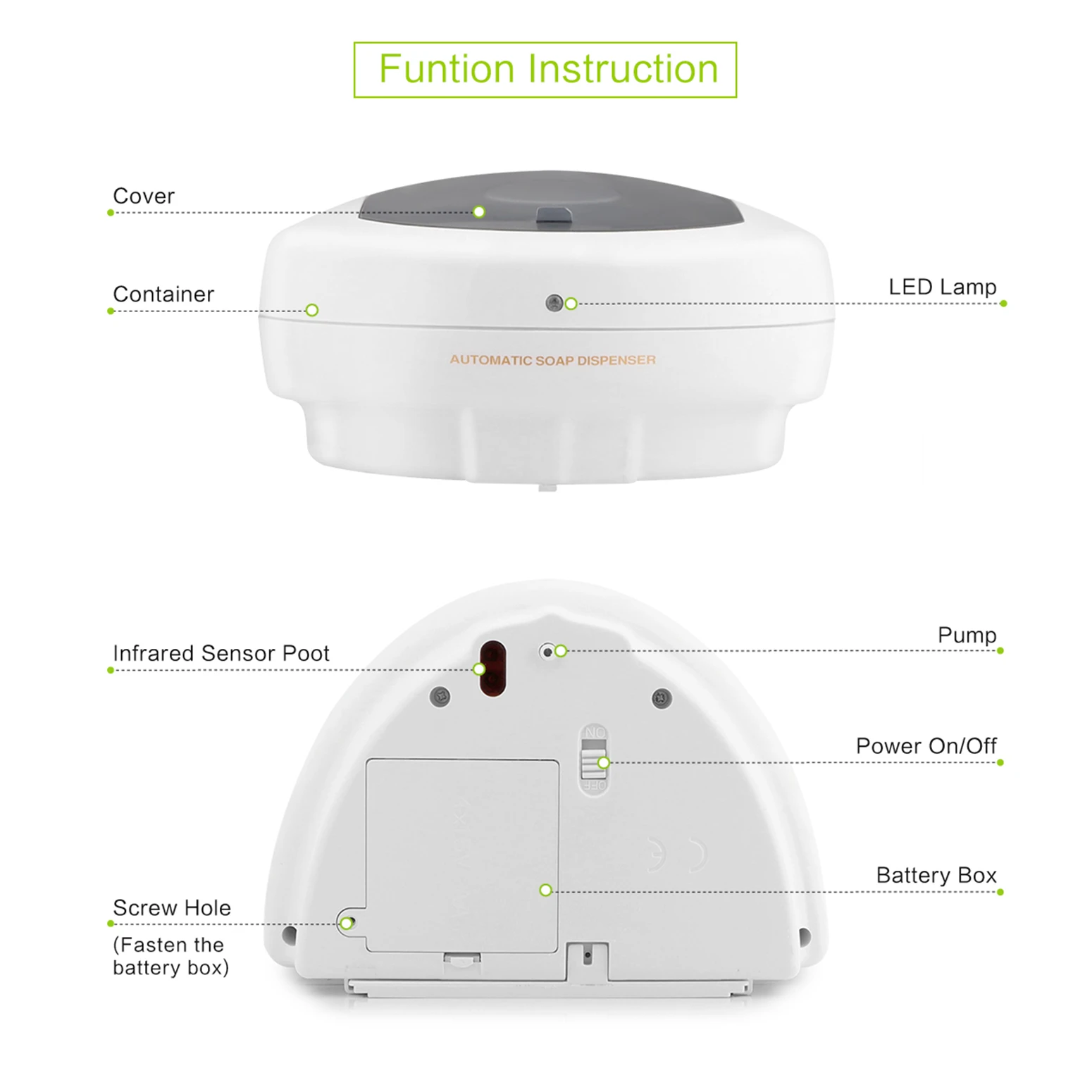 Gold Wall Mounted Soap Dispenser, Automatic Foam Soap Dispenser Wall Mounted & Automatic Hand Wash Dispenser