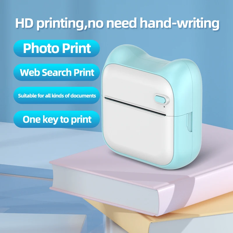 High Quality Portable Mini Printer Battery Printer Small Portable Barcode Printer With iOS Android