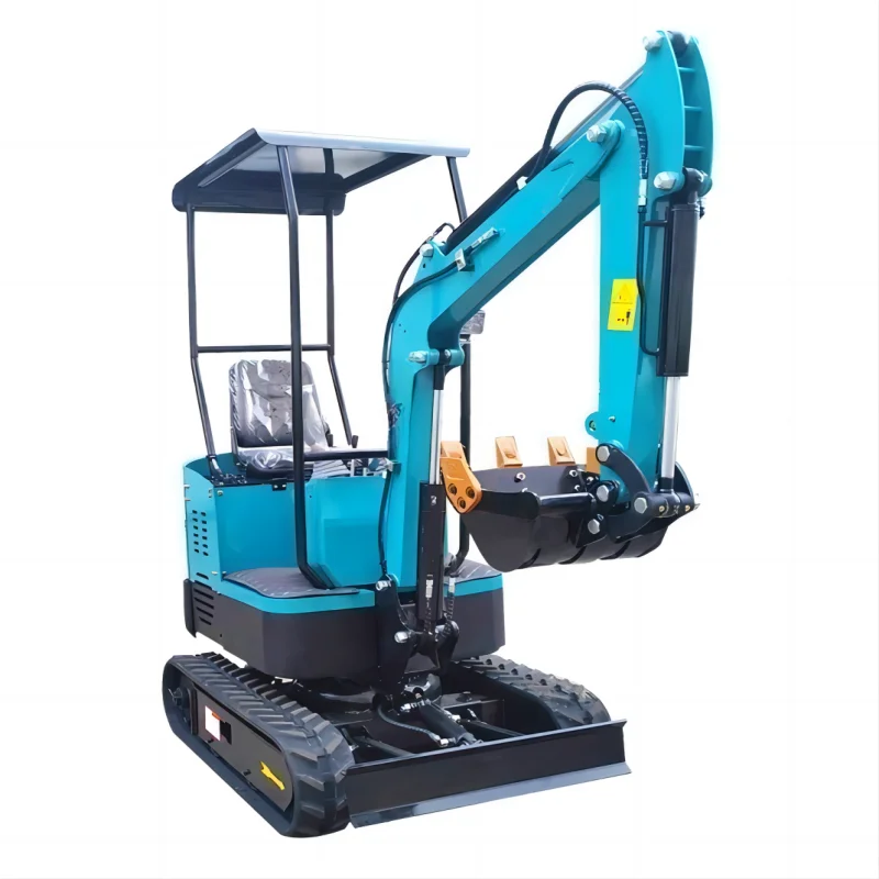 Мини-экскаватор berkualitas tinggi Ekskavator perayap penggali hidrolik mini terkecil yang ringkas 1 т 2