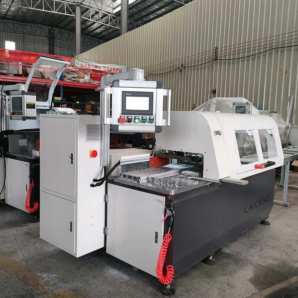 455CNC automatic servo motor Aluminum Profile Cutting Machine