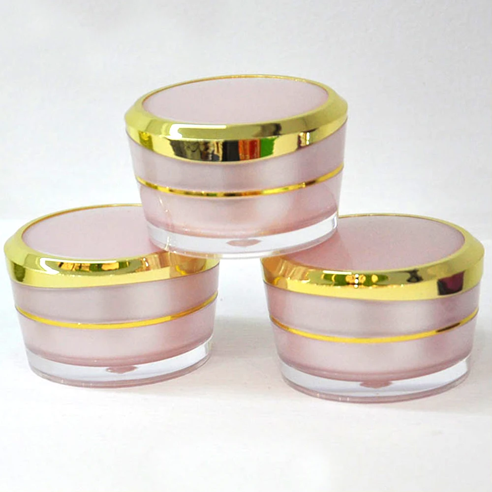 2g 5g 10g 15g 30g 50g Purple Acrylic Cosmetic Cream Jar Container for Nail Gel