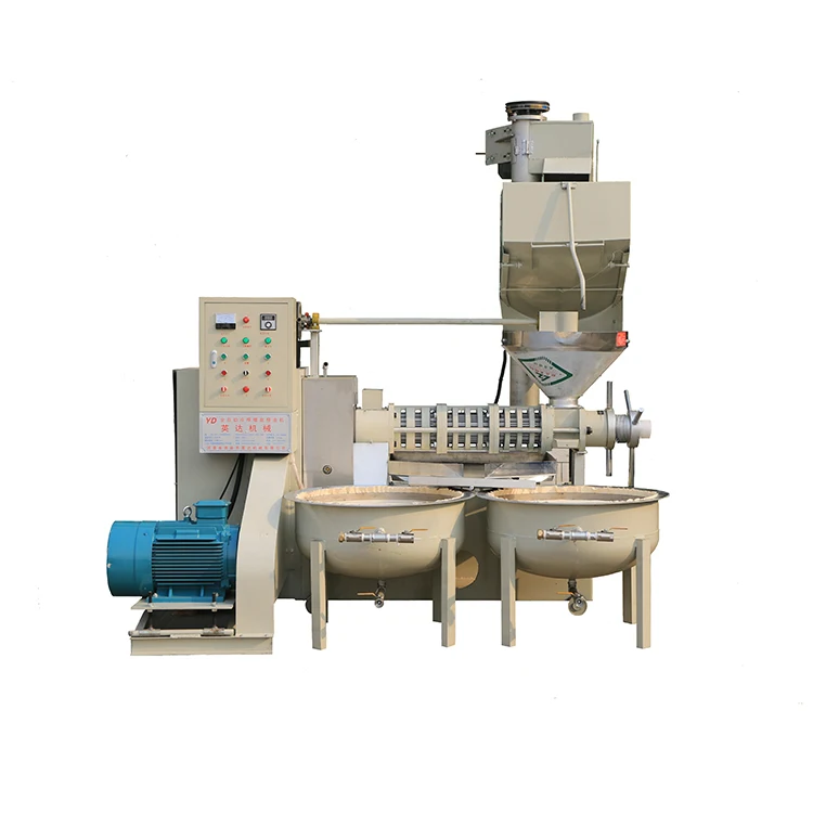Good quality Edible coconut soybean oil presser pressing peanut cold screw oil extractor sesame seed oil extraction machine