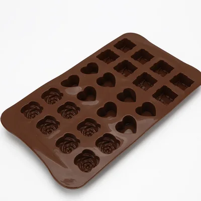 Food Grade Silicone Rose Heart Gift Box Chocolate Biscuits Cookies Mould