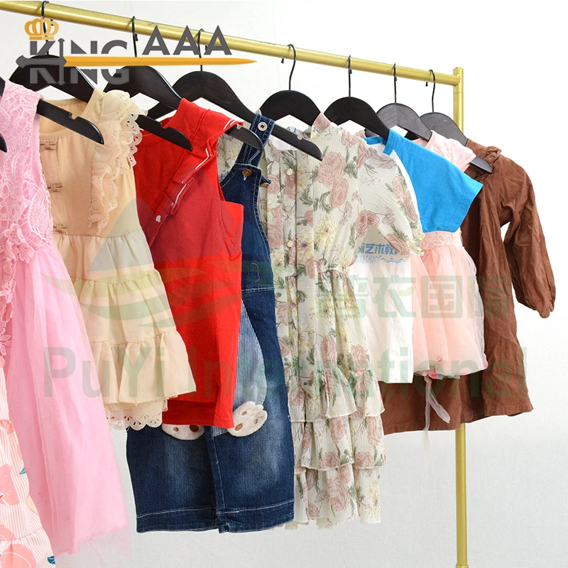 New Design Cotton Children Summer Wear Use Clothes Second Hand Clothes Casual Short Sleeved Kids Clothing for kids Bales