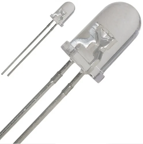 Сквозное отверстие 5 мм Светодиодная прозрачная линза белого цвета светоизлучающий диод 3000K 4000K 5000K 6000K бесплатный образец