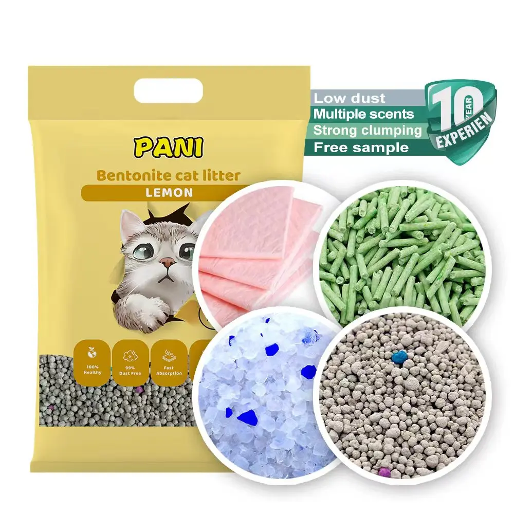 2024 Cat Litter Factory Promotional products New Natural Bentonite Activated Carbon Cat Litter bentonite clay for cat litter