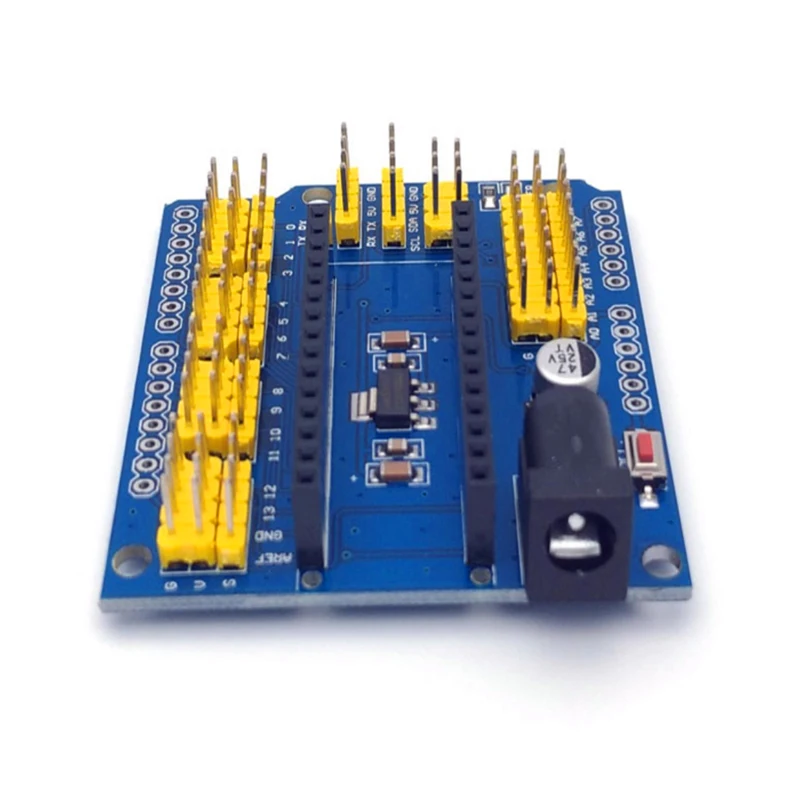 FOR-NANO FOR-UNO Multi-purpose expansion board yellow row pin multi-purpose expansion module power supply