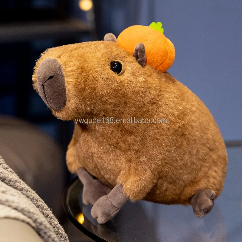 Simulation Capybara Plush Toys Stuffed Animal Kawaii Fluffty Doll Plush Water Pig For Birthday Gift
