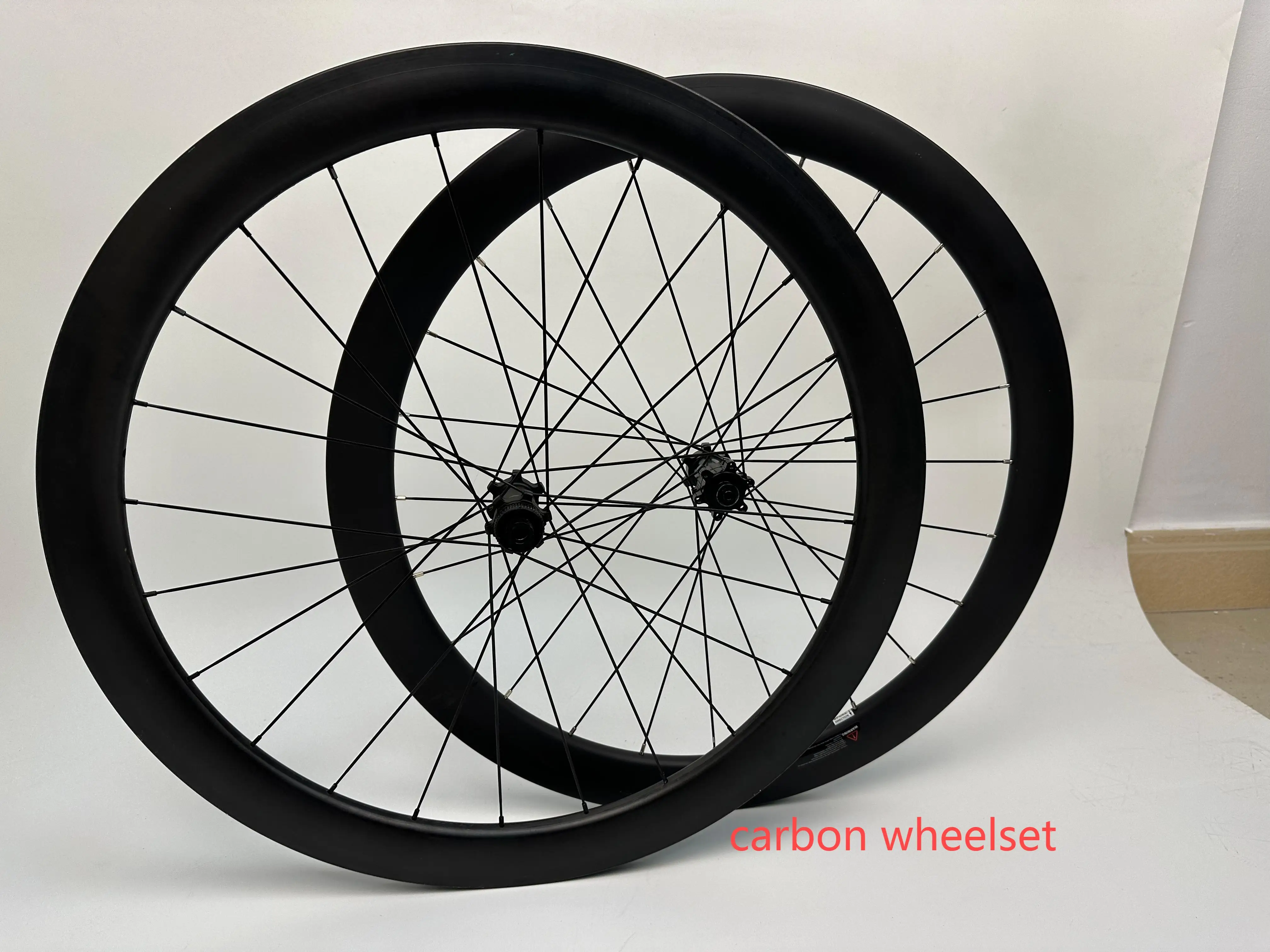 Road Bicycle Carbon Alloy Wheel Clincher 23mm Width with Powerway Hub Bicycle Wheelset Ultralight 50mm Depth 700C V Brake