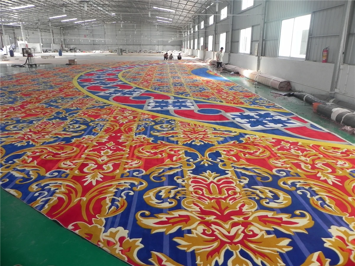 
Large Size Persian Muslim Prayer Rug Palace Lobby Hotle Wool Nylon Custom Prayer Mat 