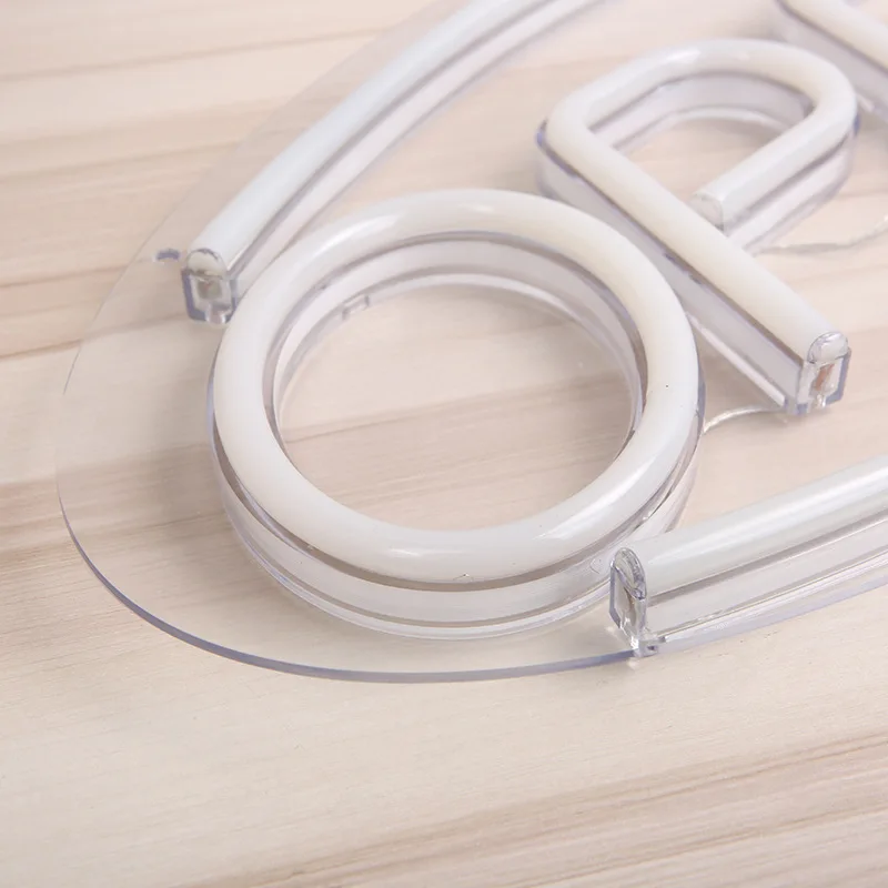 Hot Sales open led neon sign lights for business shop Usb Powered Acrylic Backboard Led Blink Rgb Neon Light