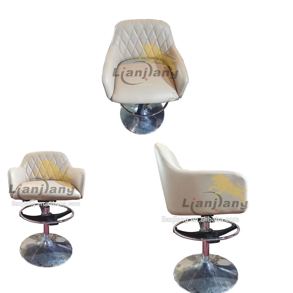 Lower Price VIP Stool Bar Swivel With Metal Round  Base Slot Machine Gaming Roulette Poker Casino Chair