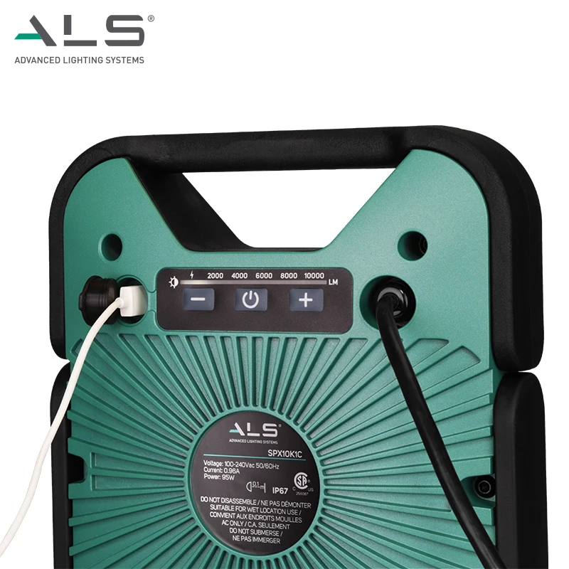 Проводной сверхмощный пыленепроницаемый водонепроницаемый портативный монолитный блок светодиодов для внутреннего освещения переменного тока Точечный светильник рабочий светильник