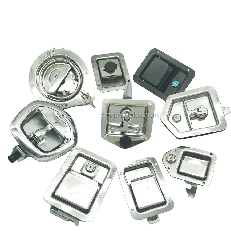 304 Stainless Steel  Canopy Door T Handle Lock Truck Toolbox Paddle Handle Lock
