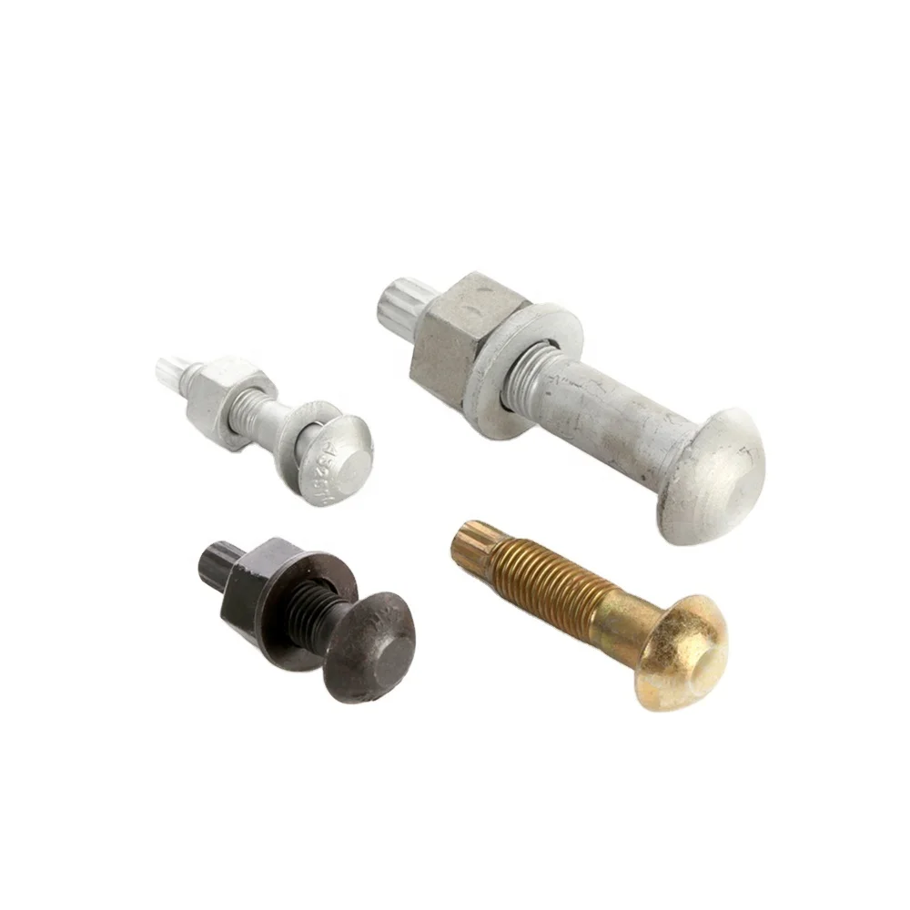 Low carbon steel shear bolt high strength black bolt A490 bolt