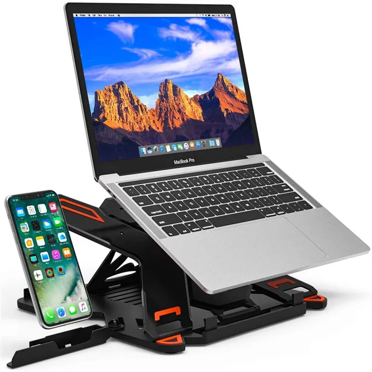 best selling laptop phone holder adjustable laptop holder laptop stand with phone holder