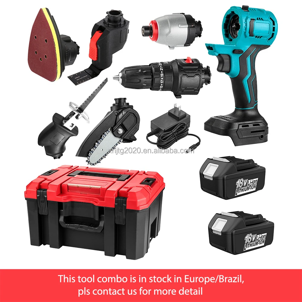 All-In-One Multi Function Herramientas Power Tools Combo Kit Cordless Powered By Makitas 18V 20V Battery Tool Sets