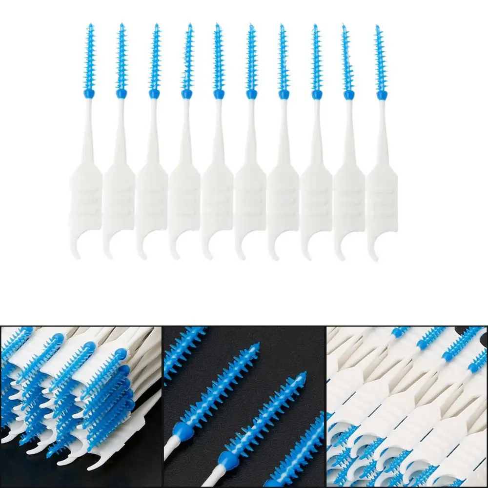 Floss Sticks Adults Clean Between Teeth Floss Brushes Toothpick ToothBrush Dental Oral Care Too Interdental Brush