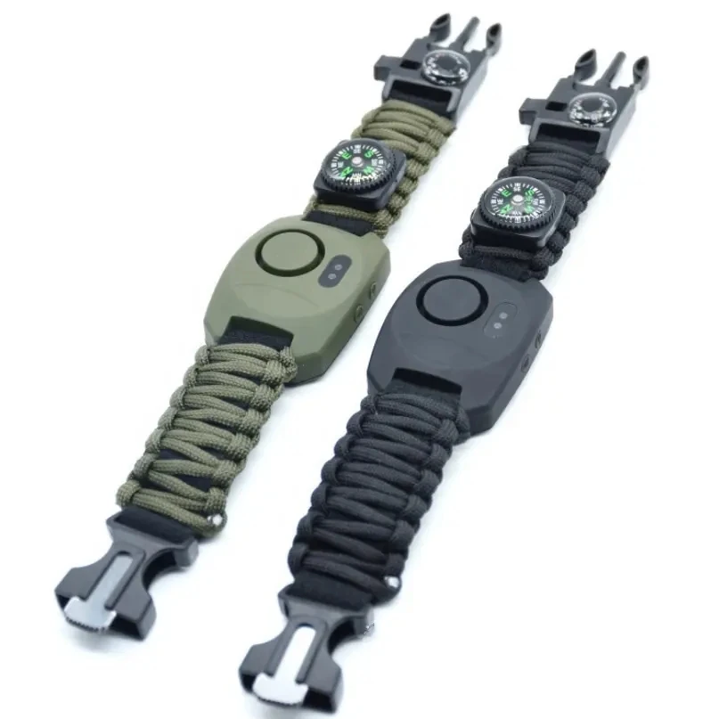 Outdoor travel wrist alarm climbing distress alarm umbrella rope alarm couple anti-wolf device