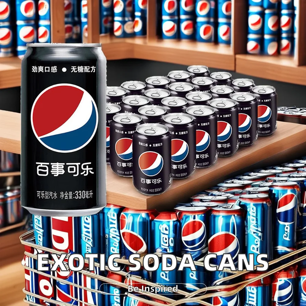 Wholesale 330ml Carbonated Soft Drinks Famous Brands Exotic Beverages Low-Fat Fruity Soda in Bulk Bottles