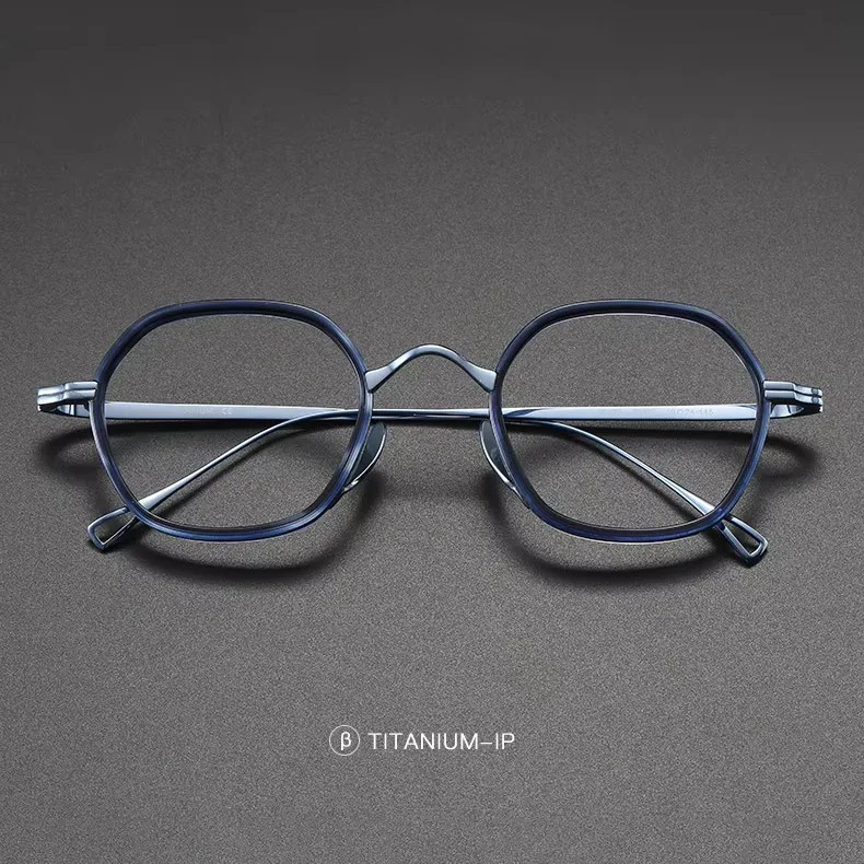 Osicare 80873 Retro Good Quality 2024 Wholesale Specs Men Spectacle Custom Logo Eye Glasses IP Pure Titanium Optical Frames