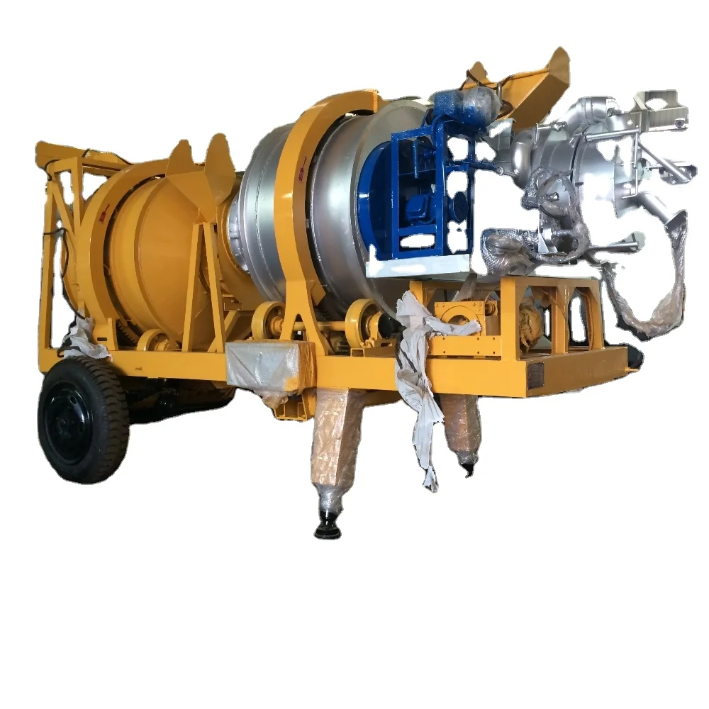 10TPH  Mobile Asphalt Mixing Plant With 220V/60Hz Working Voltage