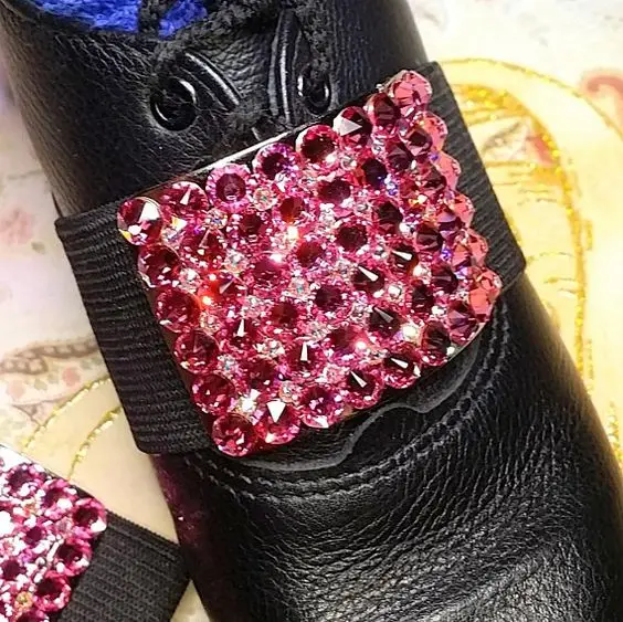 Fashionable Irish Jig Dance Shoe Buckles AB Color Rhinestone Ballroom Dance Shoe Buckle