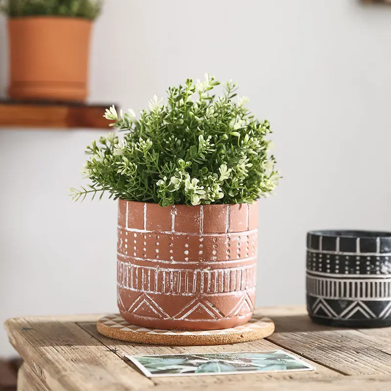 Wholesale Terracotta Pots Classic Bonsai Ceramic Flower pot Multi-Size Succulents cactus Red Clay Planter Pots