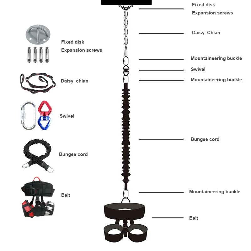 Home Gym Fly Bungee Dance cord Dancing with bungee cords workout Bungee Fitness Kit