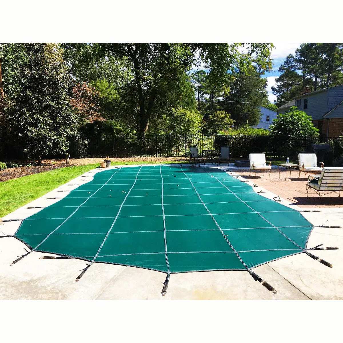 Safety Pool Covers 100% Polypropylene 1 Piece Shipment Custom Sizes Available