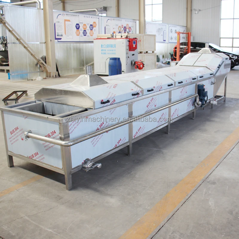 Factory Price Electric Heating 2500kg Banana Chips Almond Nut Peanut Blanching Machine Blanching French Fries Production Line