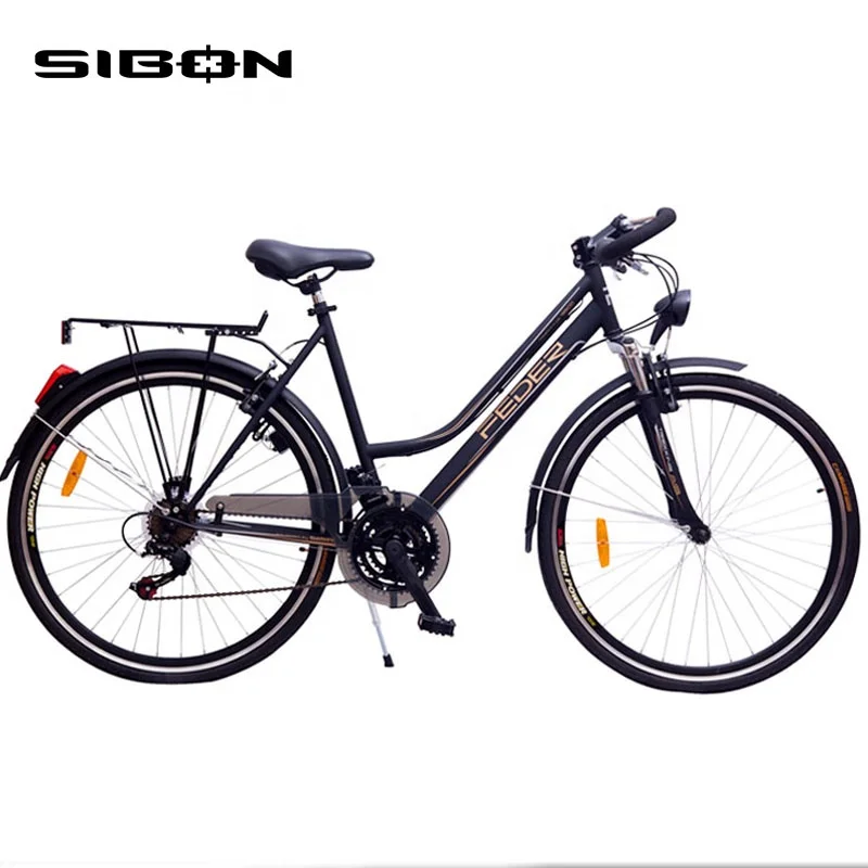 SIBON B0250128 28 inch ox horn handle bar 21 speed adult made in China bicycle city bike