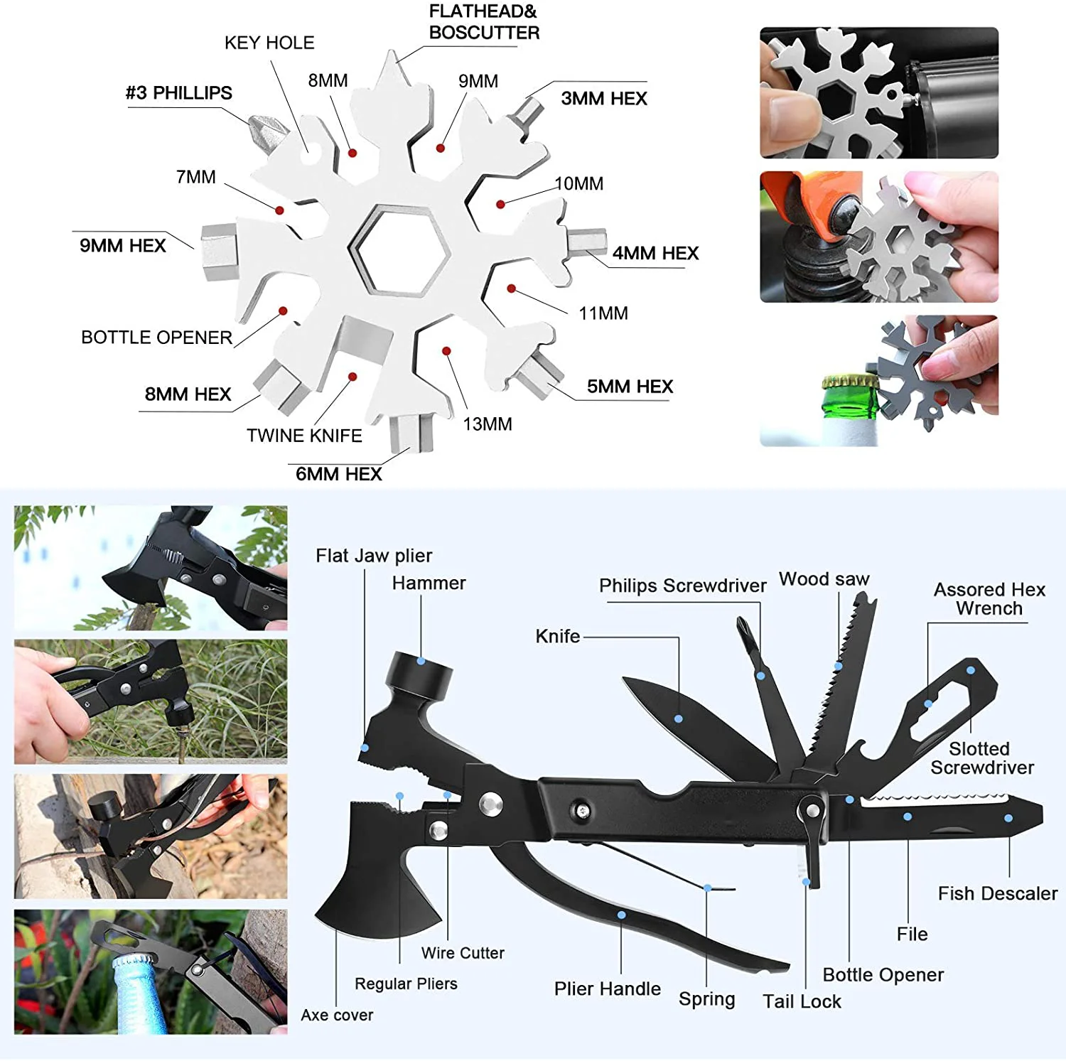 Outdoor Survival Car Emergency Camping SOS Tool Set Kit With Fire Starter Compass And Survival Key Professional Survival Kit US