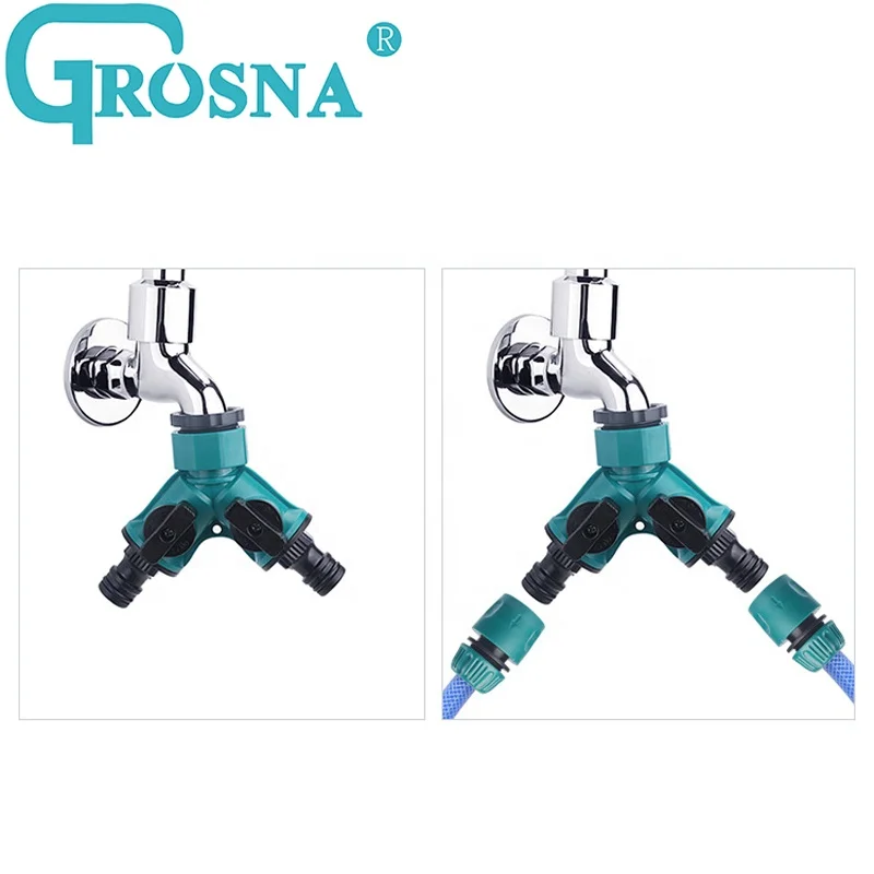 Irrigation Valve Agriculture Triangle Valve Distributor Outlets Faucet Washing Machine 3 Way Valve Garden Hose Diverter