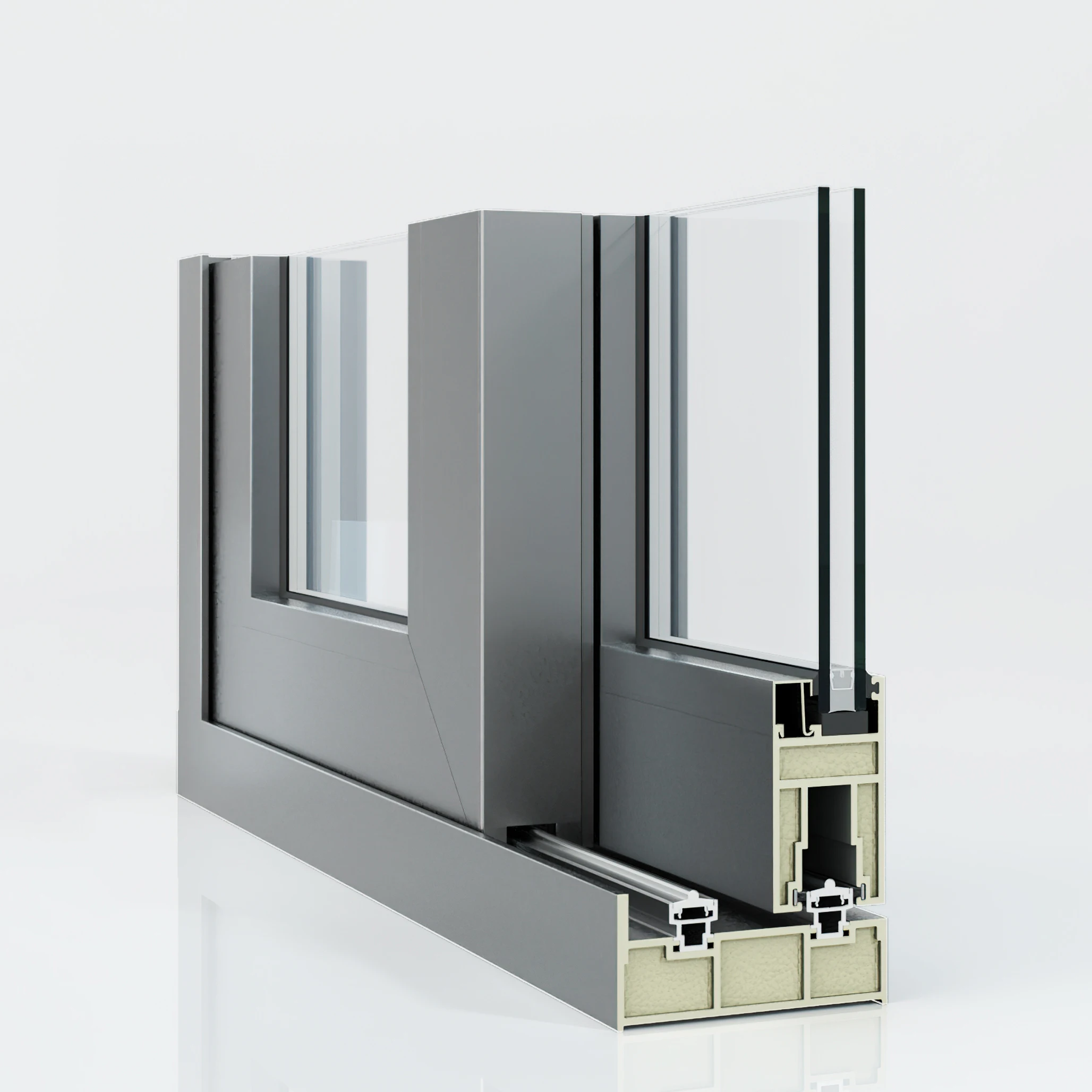 Preferential Price Universal FRP Frame Sturdy Lift Insulation Inward Tilt-turn Window