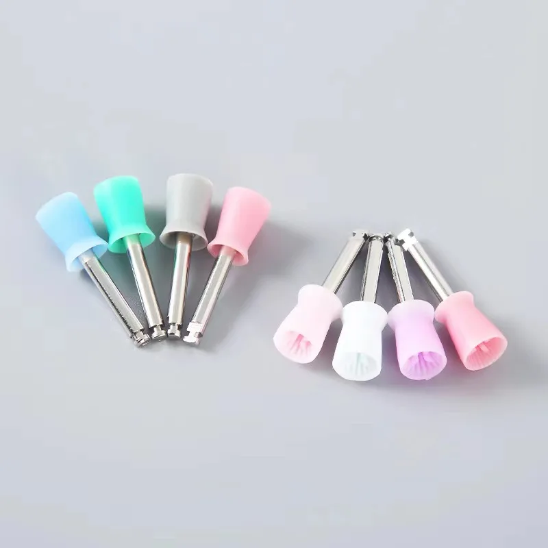 Swordental 100pcs Dental Tools Polishing Prophy Cup Brushes Polisher Nylon Tapered Brush Polishing Prophy Cup
