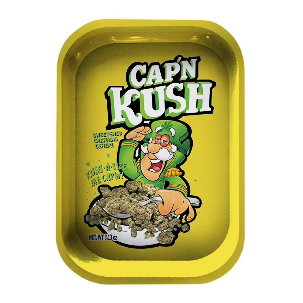 HEMPACKA Wholesale Custom Logo Backwoods Metal Rolling Tray Smoking Rolling Paper Tobacco Weed Accessories Rolling Tray