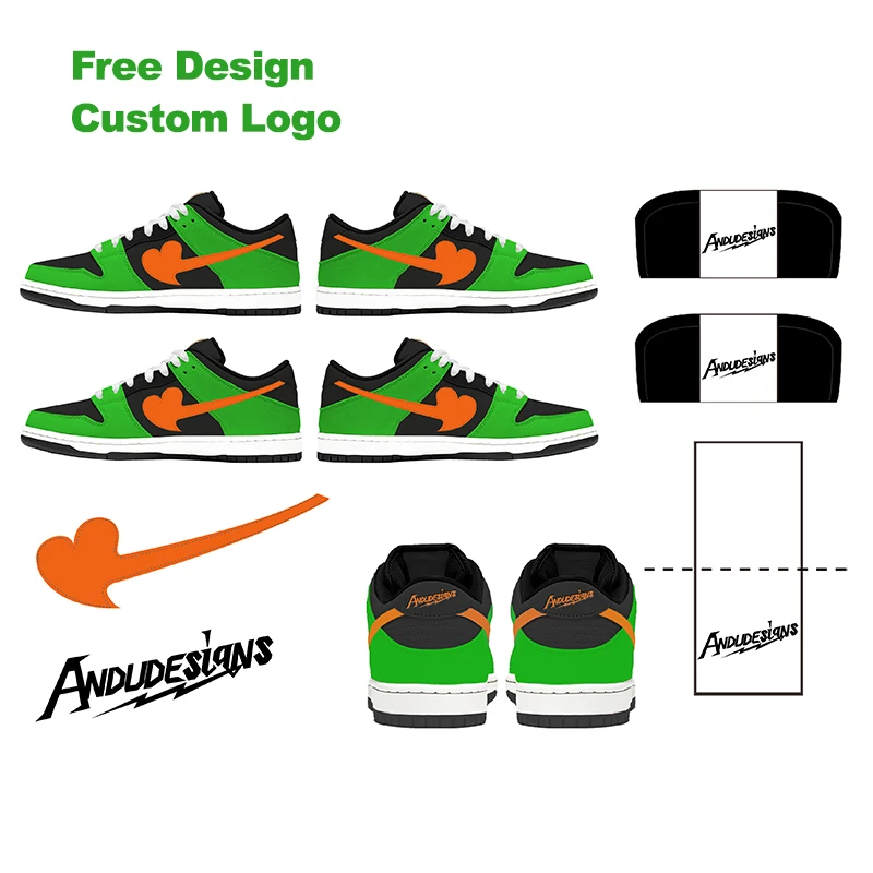 Low Cutting Thick Heel Shoes Custom Men Extend Size Lace Up Famous Brands Sports Sneaker Upper Shoes