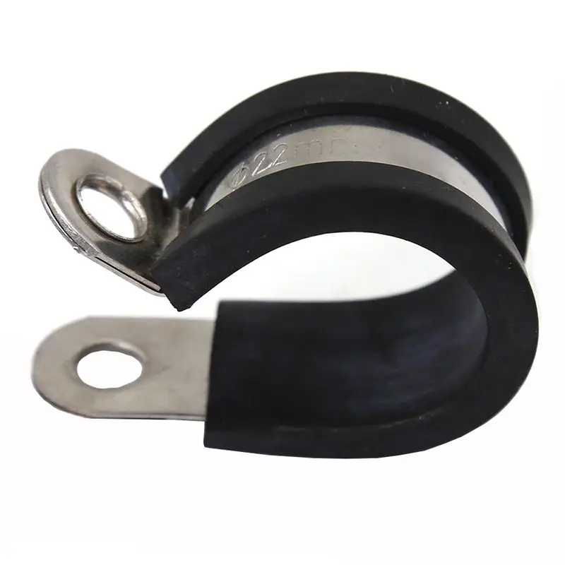 Songyin Kunshen Stainless Steel 304 Pipe Clips with Plastic EPDM Rubber Lined Hose Clamp Inch and Metric Measurement System