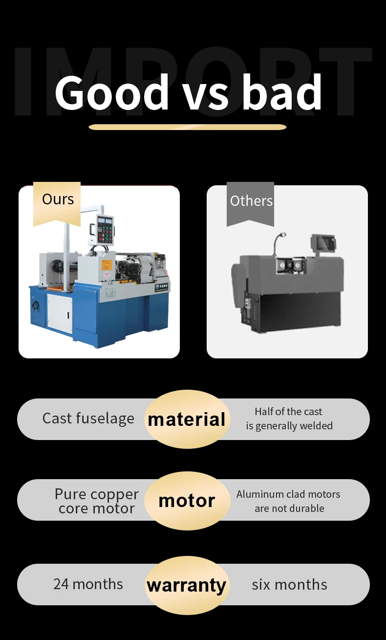 Threading Roller Die two-axis hydraulic bolt thread rolling machine