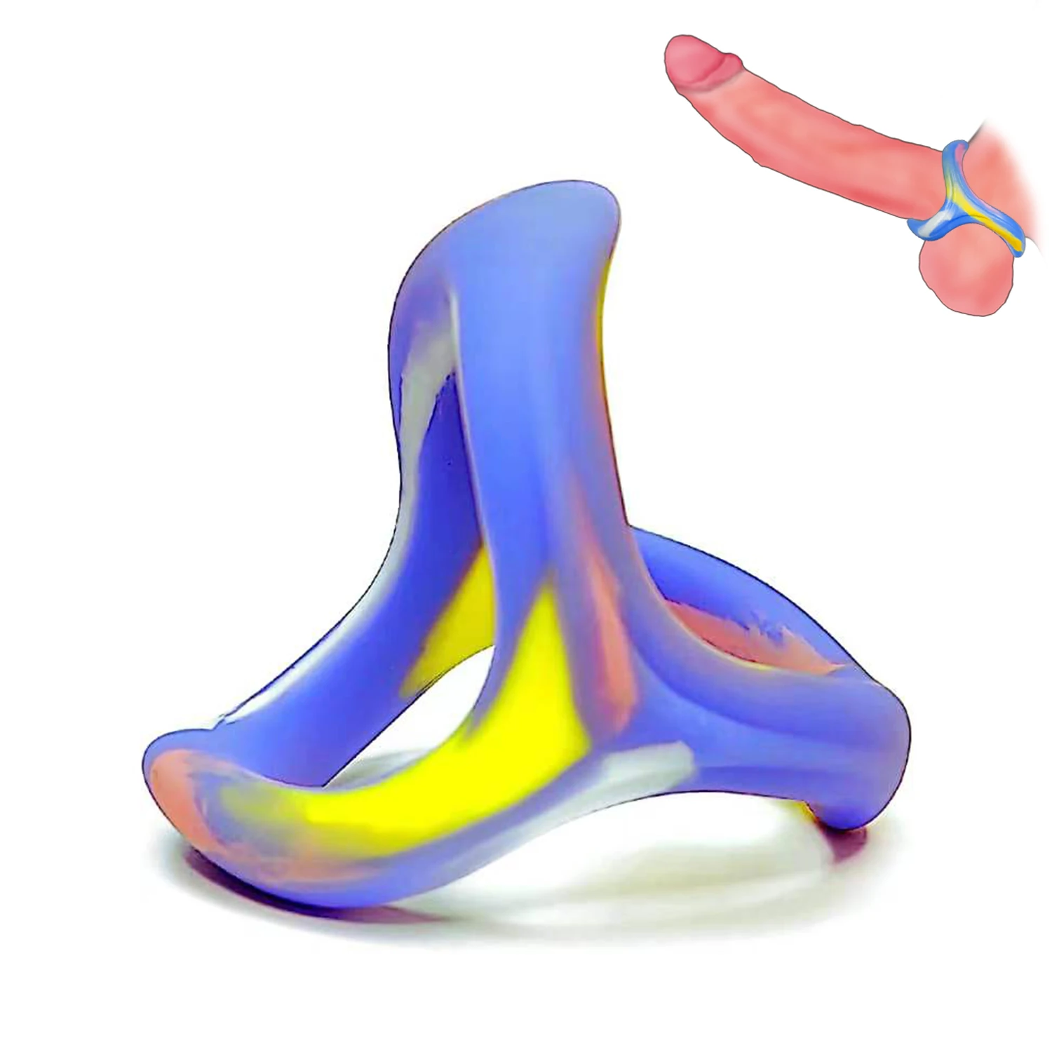 Soft Cock rings liquid silicone Cock Rings Penis Enhancing Sex Toy Stronger Erection Pleasure Enhance penis rings for Men