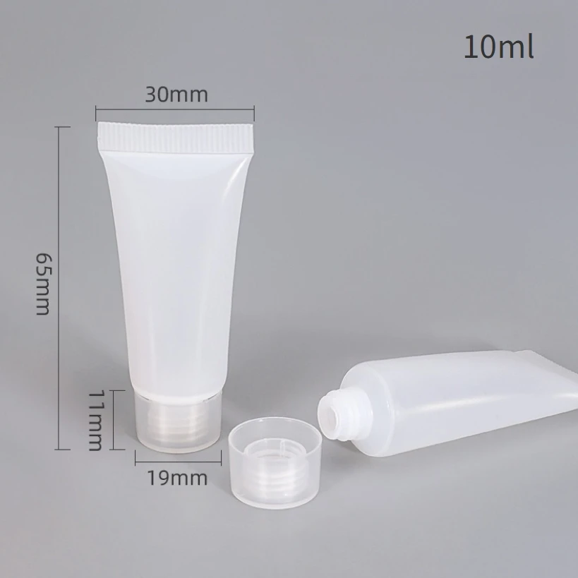 Empty 5g 10g 15g frosted gloss clear face wash squeeze tubes packaging for cosmetics hand lotion tubes