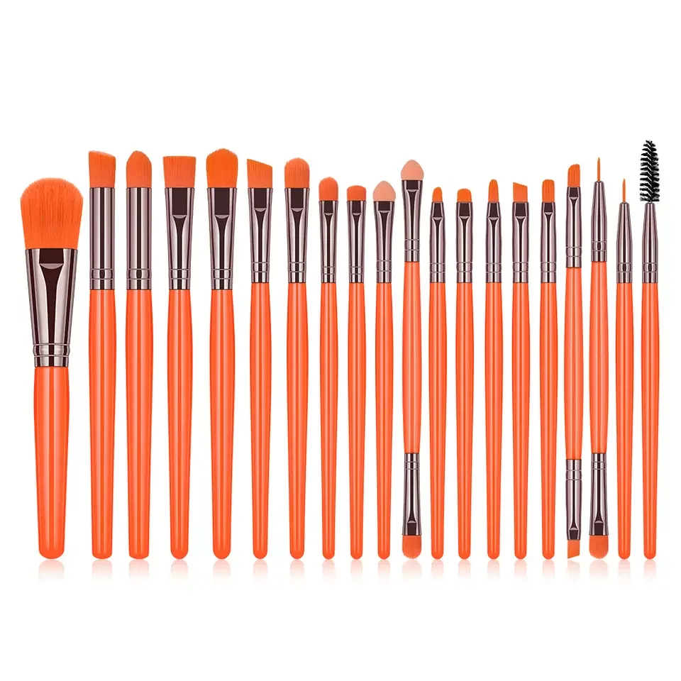 Dropshipping Suppliers Colorful Candy Professional 20 pcs Eye Makeup Brush Set Free Sample