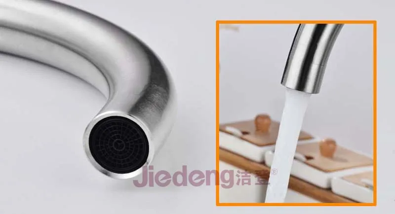 
Factory full set 304 stainless steel kitchen sink mixer faucet (SS06) 