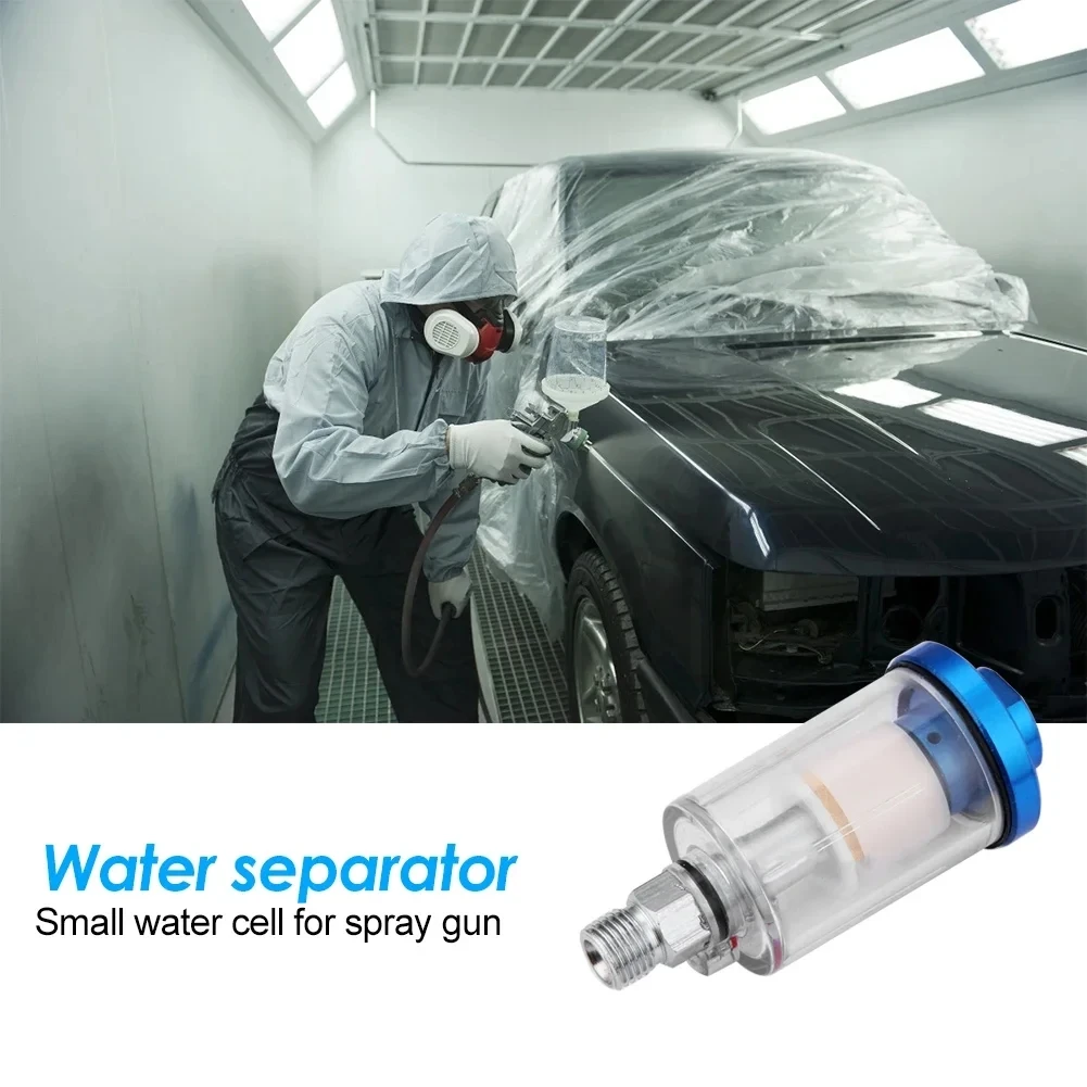 Oil-Water Separator Spray Paint Gun Oil Water Separation Filter 1/4 Inch Air Compressor Moisture Trap Air Filter Regulator Gauge