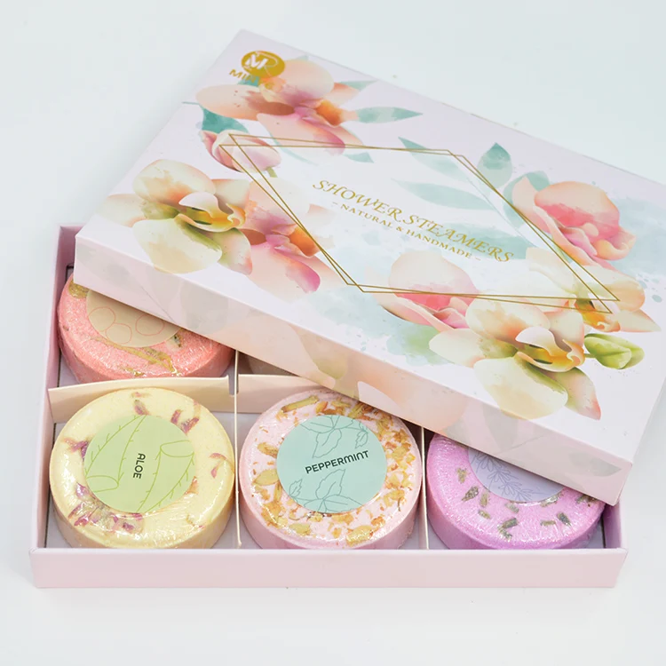 Wholesale Factory bath supplies Msds/100% Natural Ingredients Mineral Herbal Dried Flower Explosion Bath Bomb set