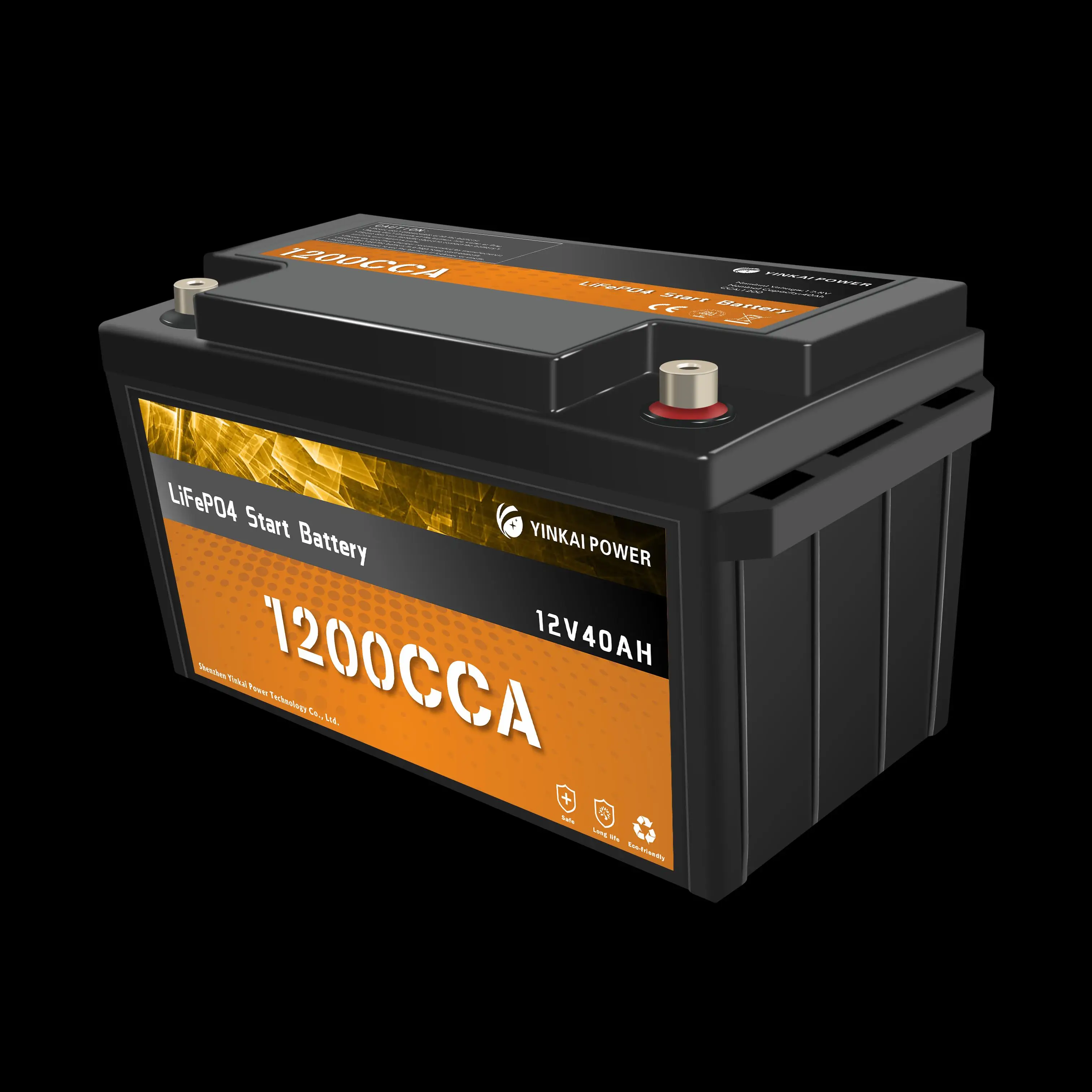 LSY Rechargeable 12 volt Lithium car starter battery 1200CCA  lifepo4 12v 40ah car battery