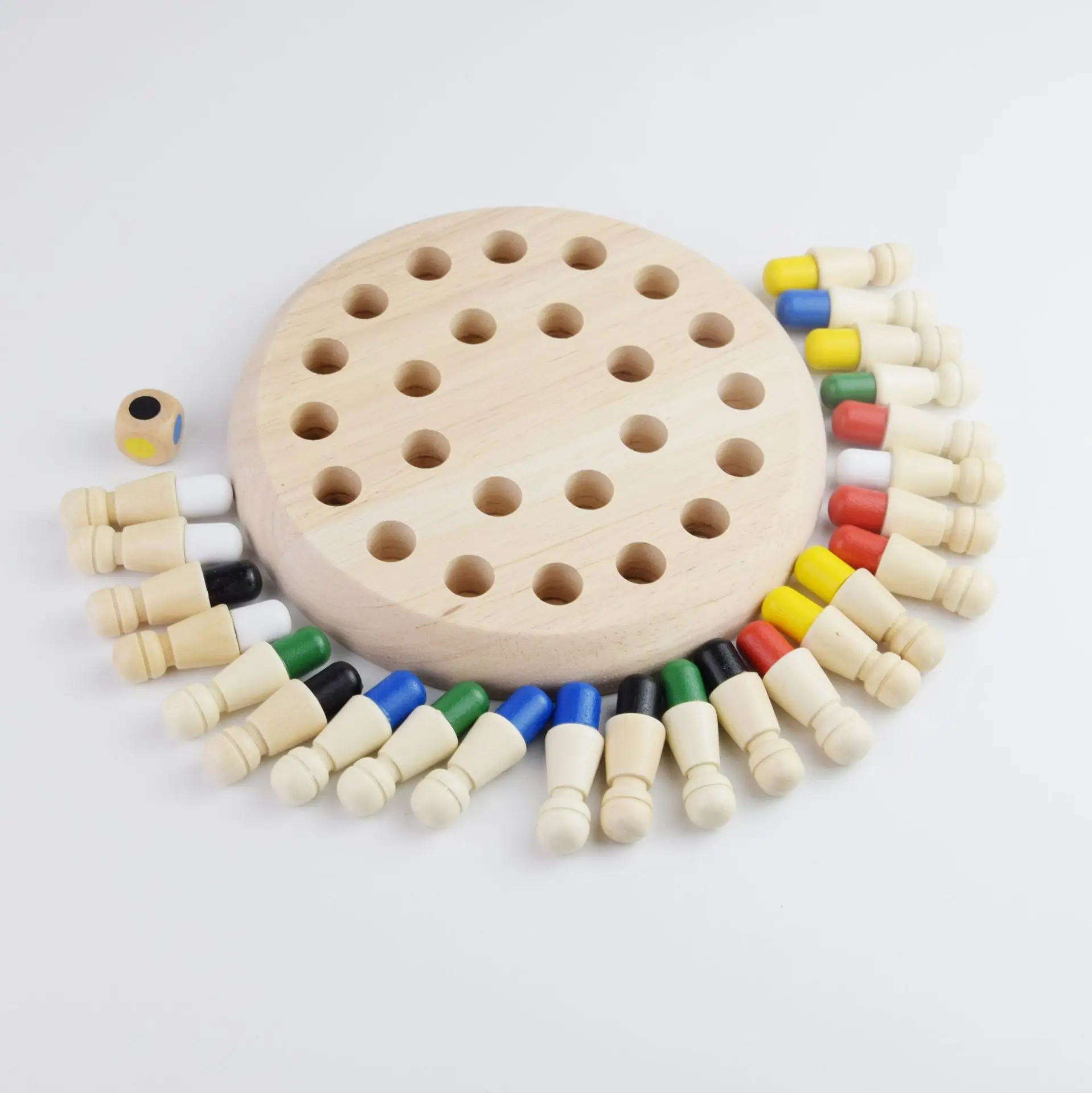 Top sale Small Size Chess Game Brain Enlightenment Wooden Memory Chess Toy Wooden Chess Toy for kids early educational