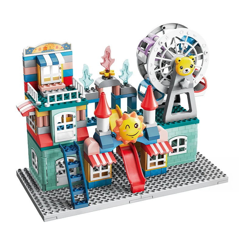 IPOP Compatible legoing 177pcs plastic big ABS Kids Building Block Set DIY Educational building block toys for kids