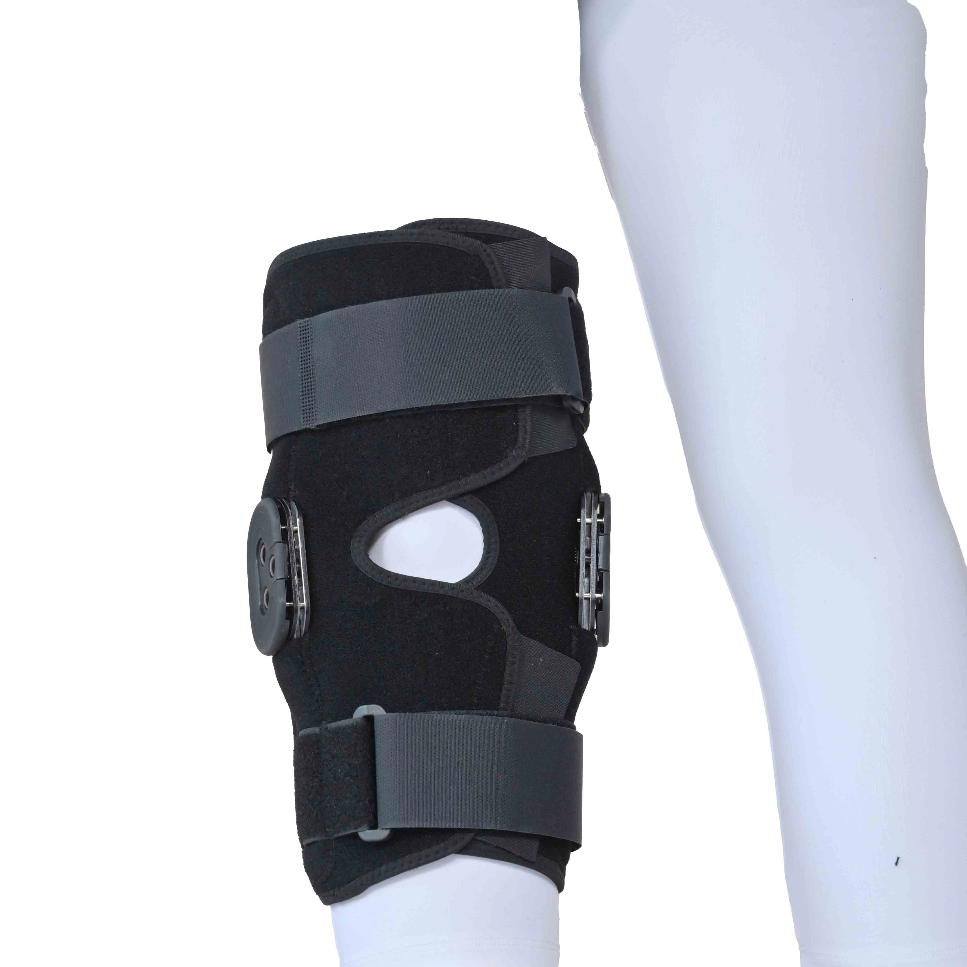 Adjustable locking dia knee fixation brace immobilizer Healthcare knee movement control and injury rehabilitation